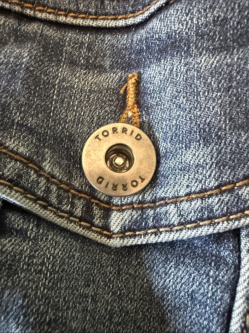 torrid Women's Dark Blue Denim Jacket - Picture 3 of 4